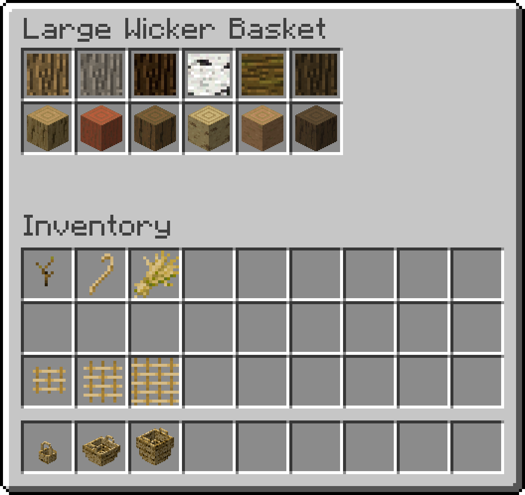Large basket inventory