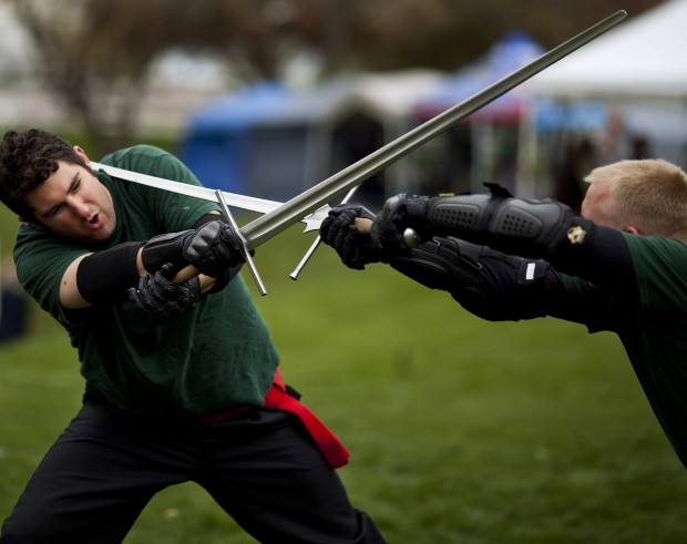 Members of the True Edge at a local Renaissance festival