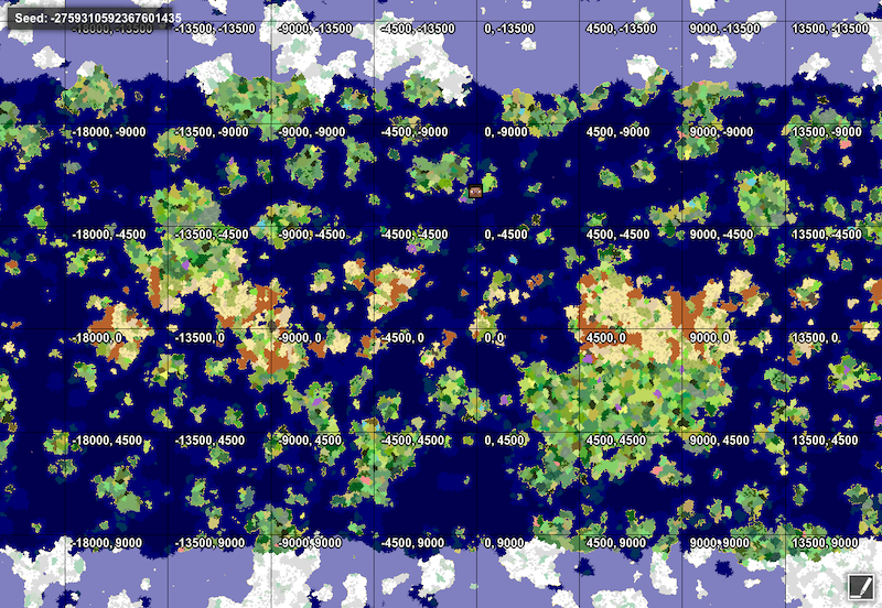 Banded climates from Geographicraft